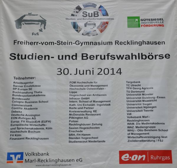 Studien Und Berufswahlborse 14 Fotogalerien 14 Fotogalerien Vom Fvs Fotogalerien Freiherr Vom Stein Gymnasium In Recklinghausen